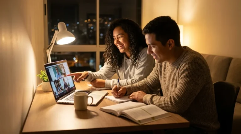 Curso de inglés online con horario nocturno en Colombia